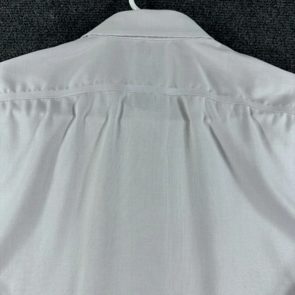 Banana Republic Dress Shirt Mens M Medium Lavender Non-Iron Slim Fit Long Sleeve